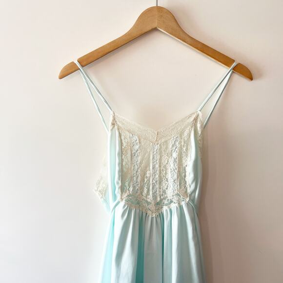 Vintage Pinehurst Lace Embroidered Lingerie Gown Large - Picture 6 of 9